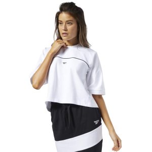 Reebok Classic Advance T Shirt Damen - Weiß - DE 398-QKU